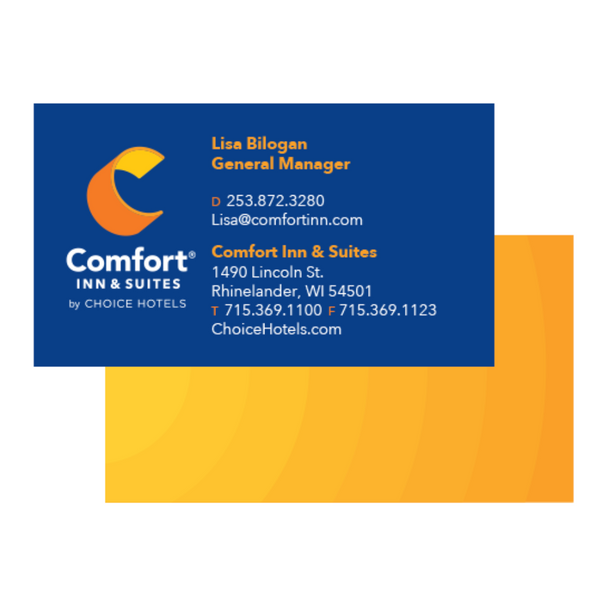 Comfort Inn Business Card (Comfort Inn & Suites)