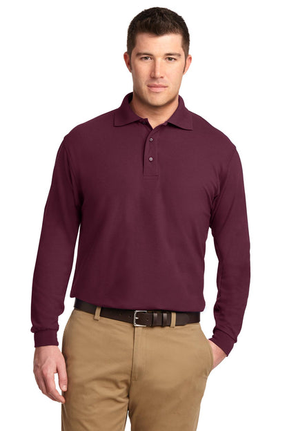 Men's Silk Touch Long Sleeve Polo