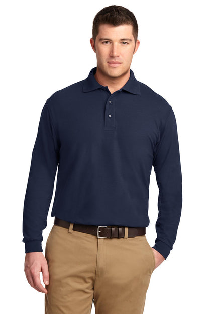 Men's Silk Touch Long Sleeve Polo