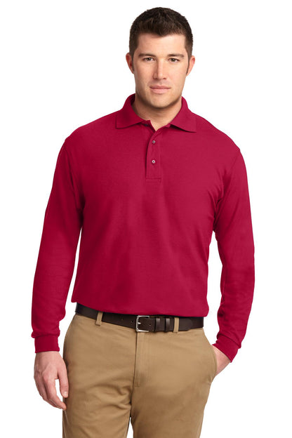 Men's Silk Touch Long Sleeve Polo
