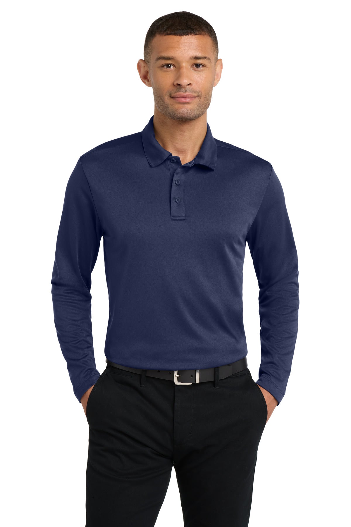 Men's Performance Polo - Long Sleeve