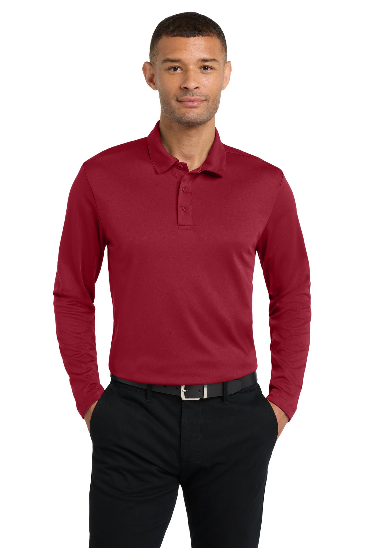 Men's Performance Polo - Long Sleeve