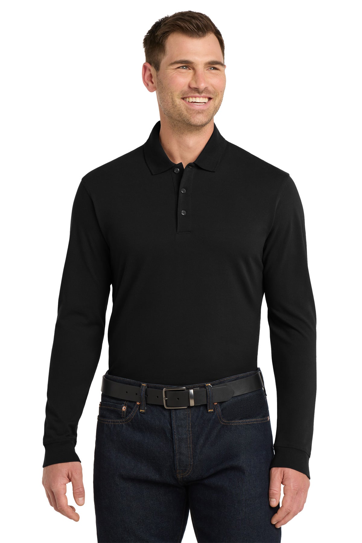 Men's EZCotton Polo - Long Sleeve