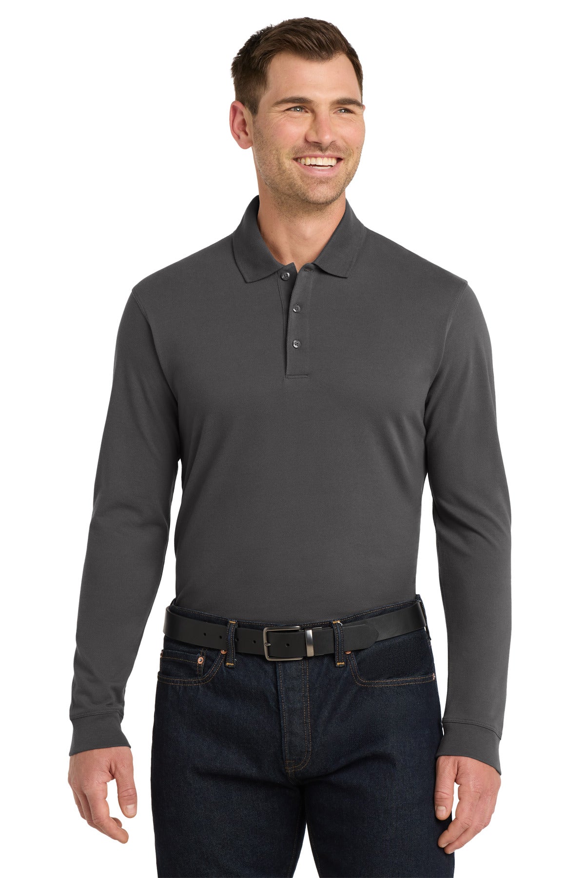 Men's EZCotton Polo - Long Sleeve