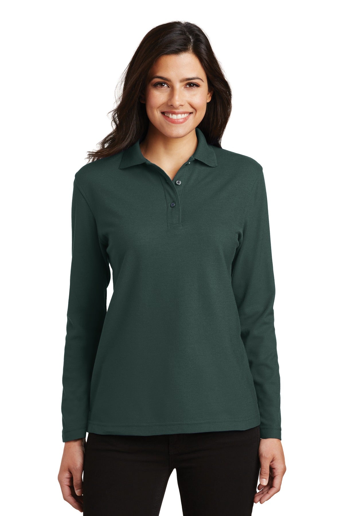 Ladies' Silk Touch Polo - Long Sleeve