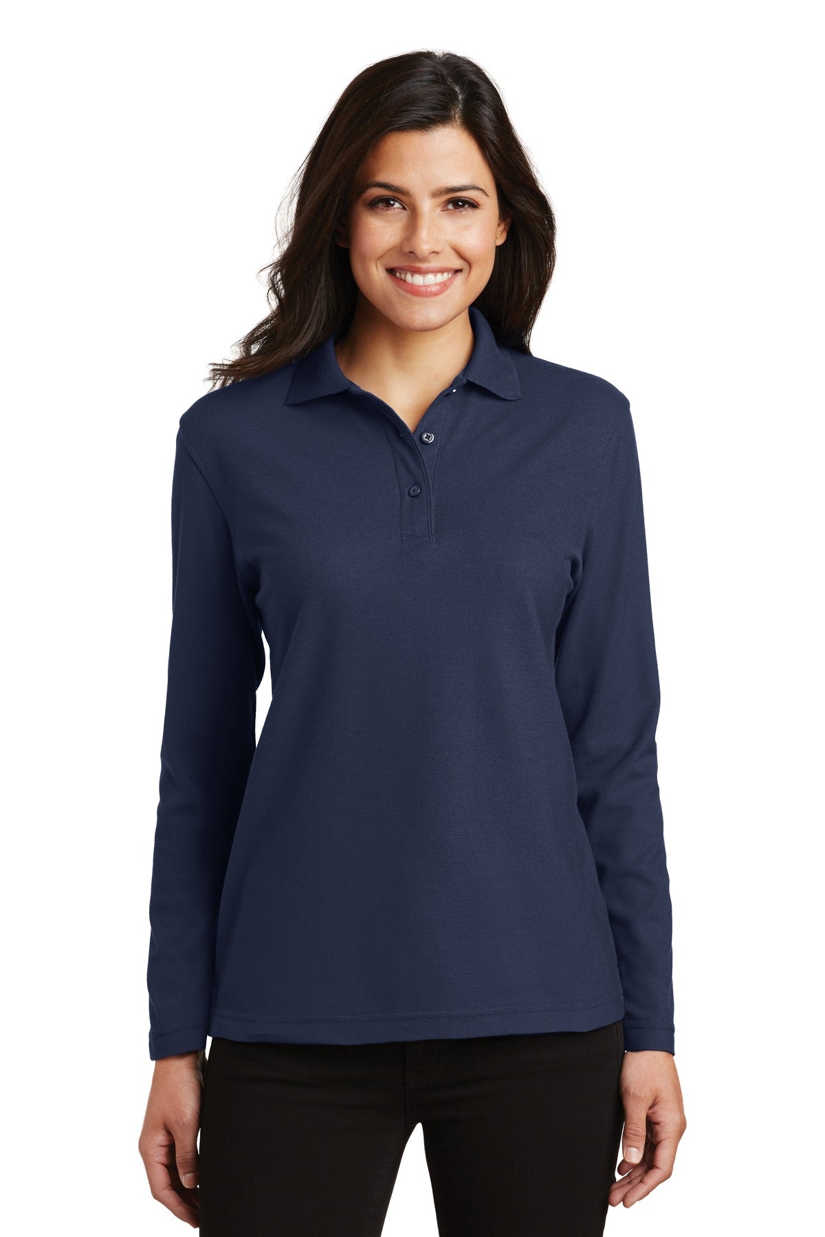 Ladies' Silk Touch Polo - Long Sleeve