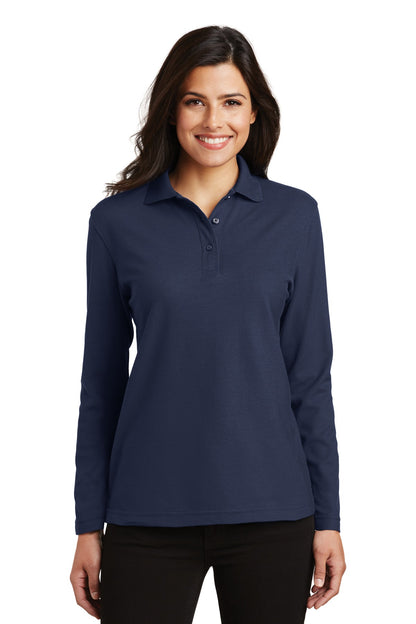 Ladies' Silk Touch Polo - Long Sleeve