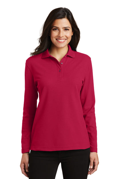 Ladies' Silk Touch Polo - Long Sleeve