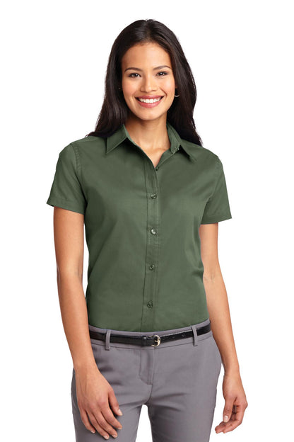 Ladies' Easy Care Oxford - Short Sleeve
