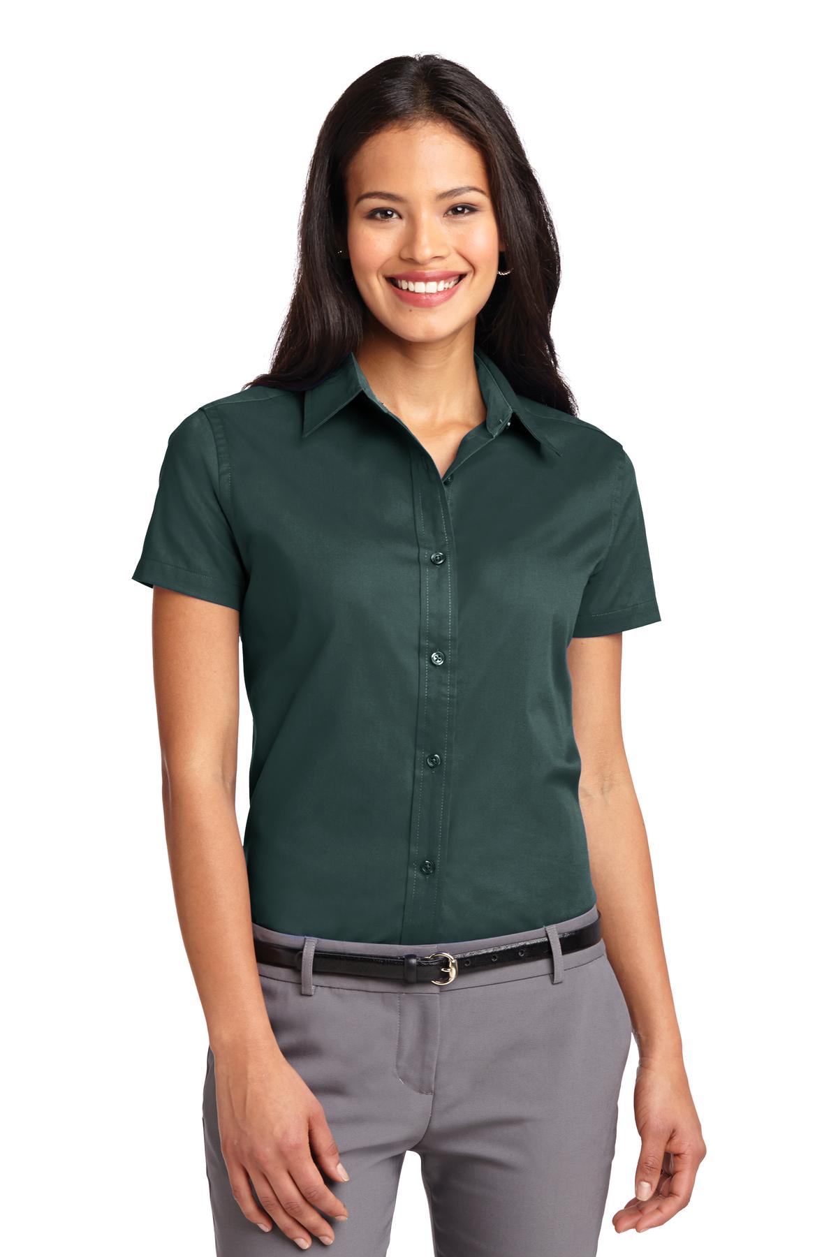 Ladies' Easy Care Oxford - Short Sleeve