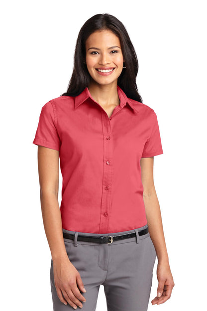 Ladies' Easy Care Oxford - Short Sleeve