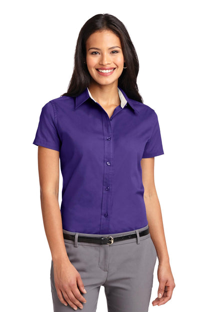 Ladies' Easy Care Oxford - Short Sleeve