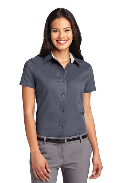 Ladies' Easy Care Oxford - Short Sleeve