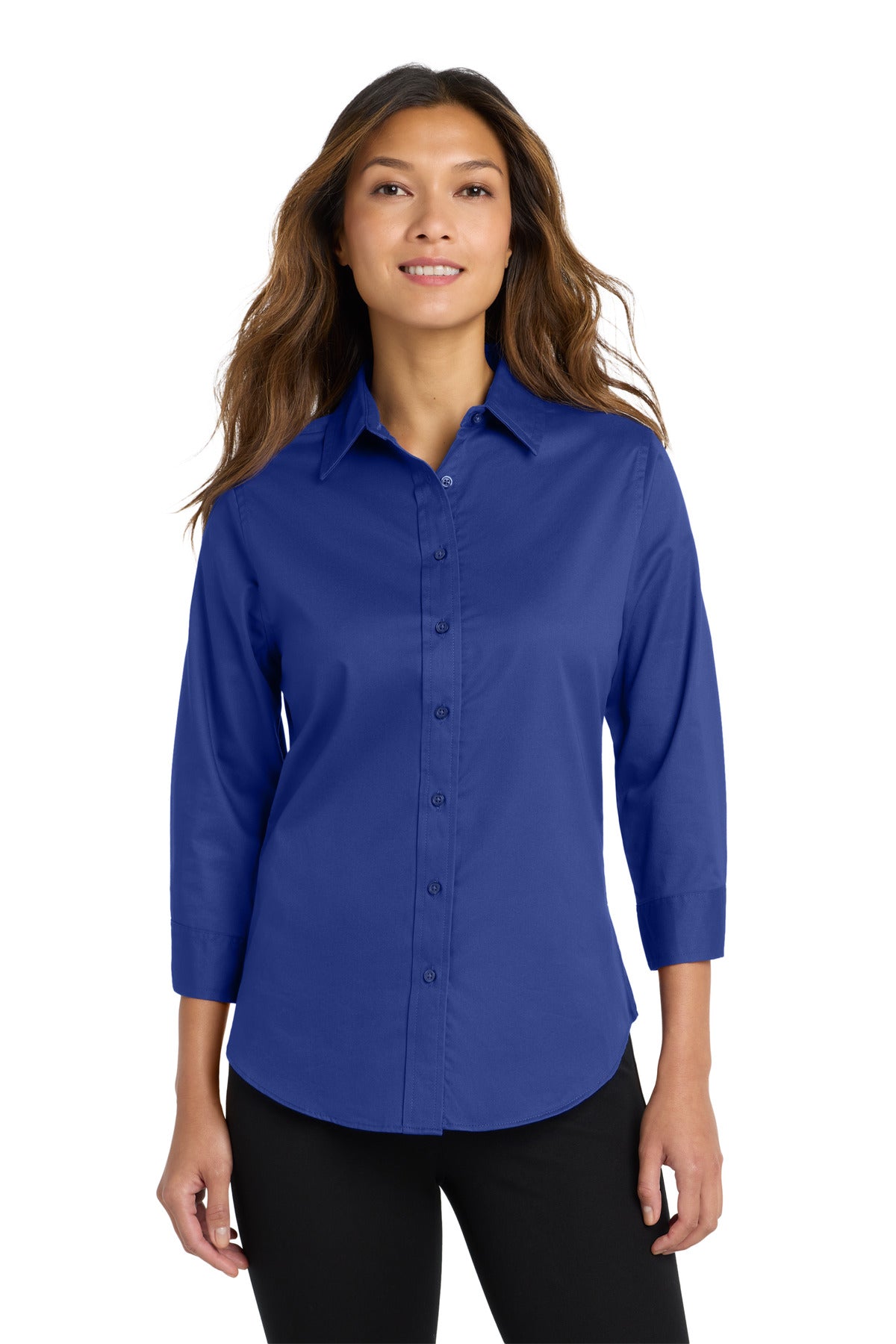 Ladies' Easy Care Oxford - 3/4 Sleeve