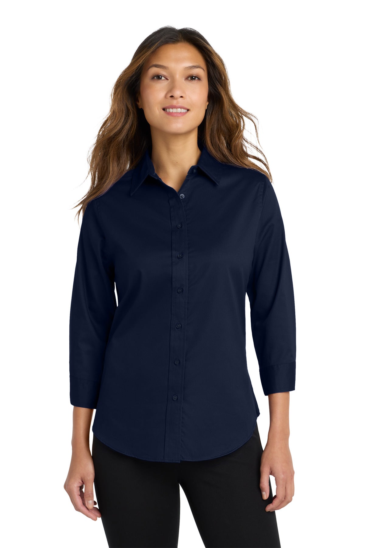 Ladies' Easy Care Oxford - 3/4 Sleeve