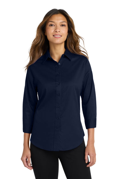 Ladies' Easy Care Oxford - 3/4 Sleeve