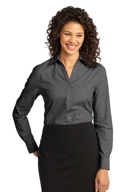 Ladies' Crosshatch Dress Shirt