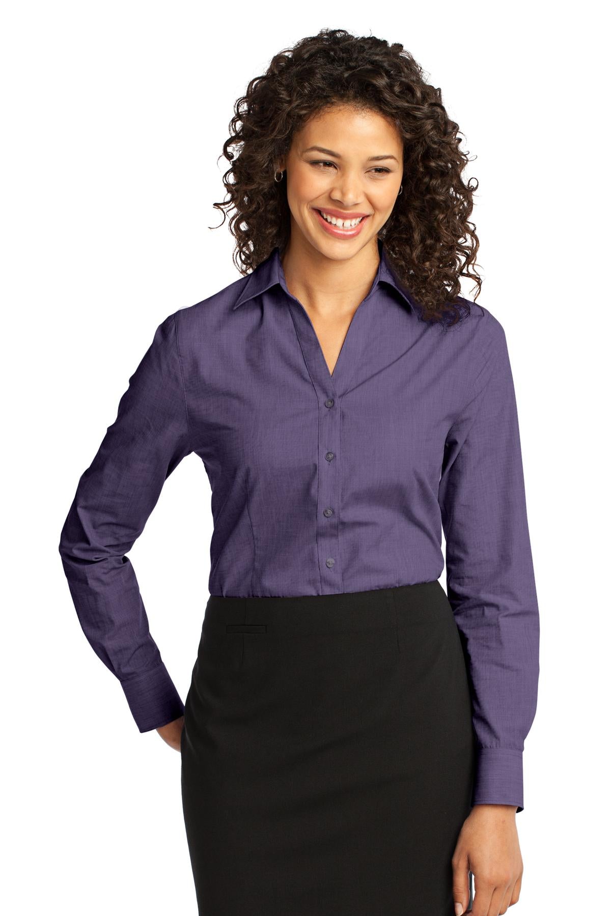Ladies' Crosshatch Dress Shirt