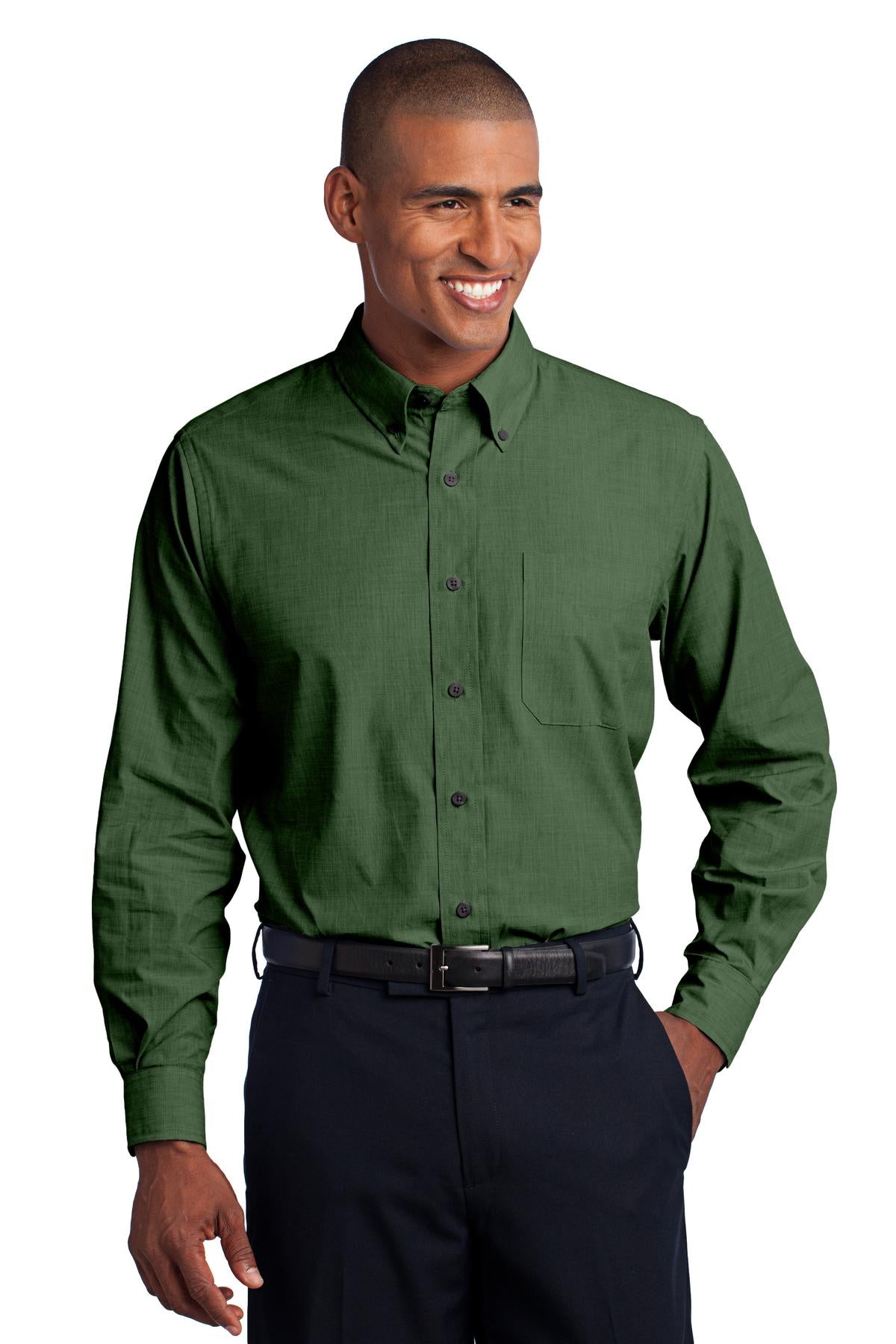 Men's Crosshatch Dress Shirt