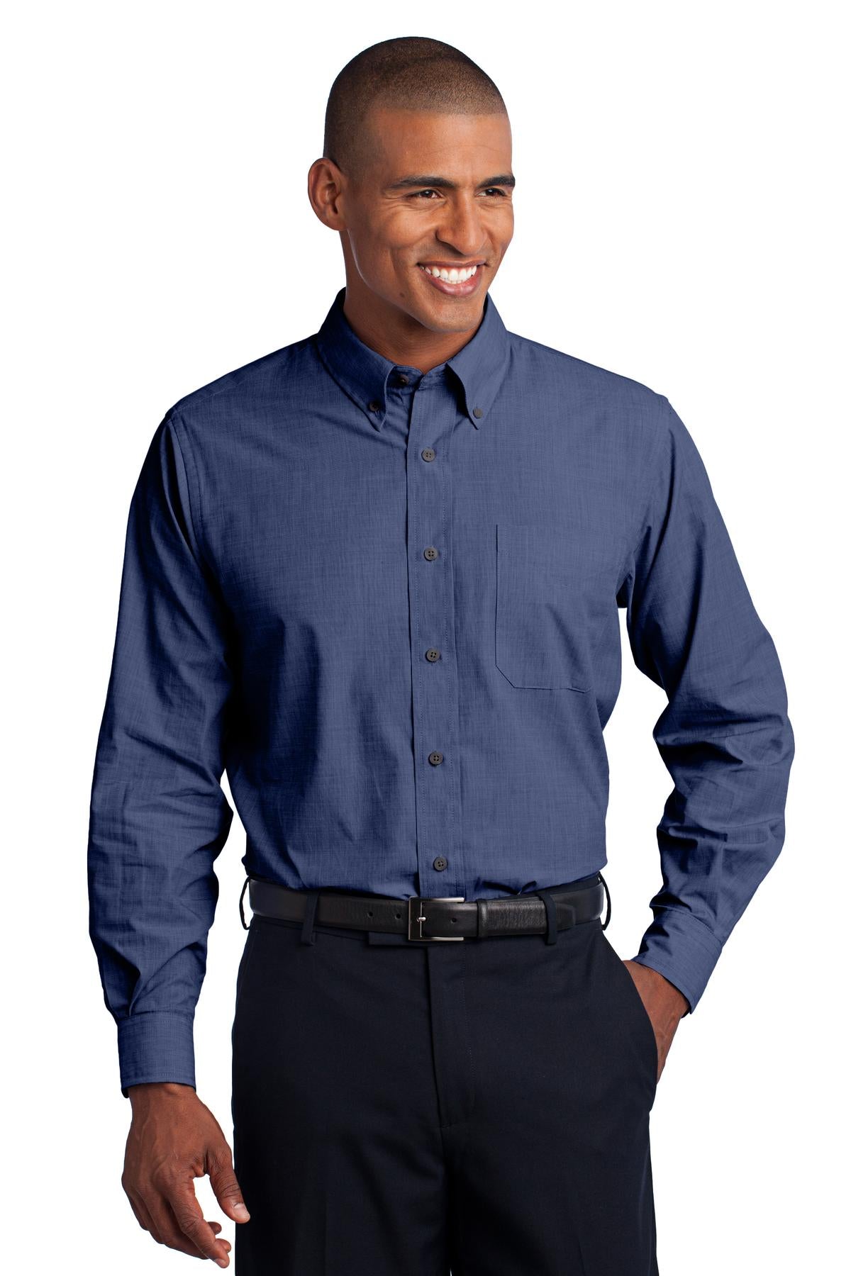 Men's Crosshatch Dress Shirt