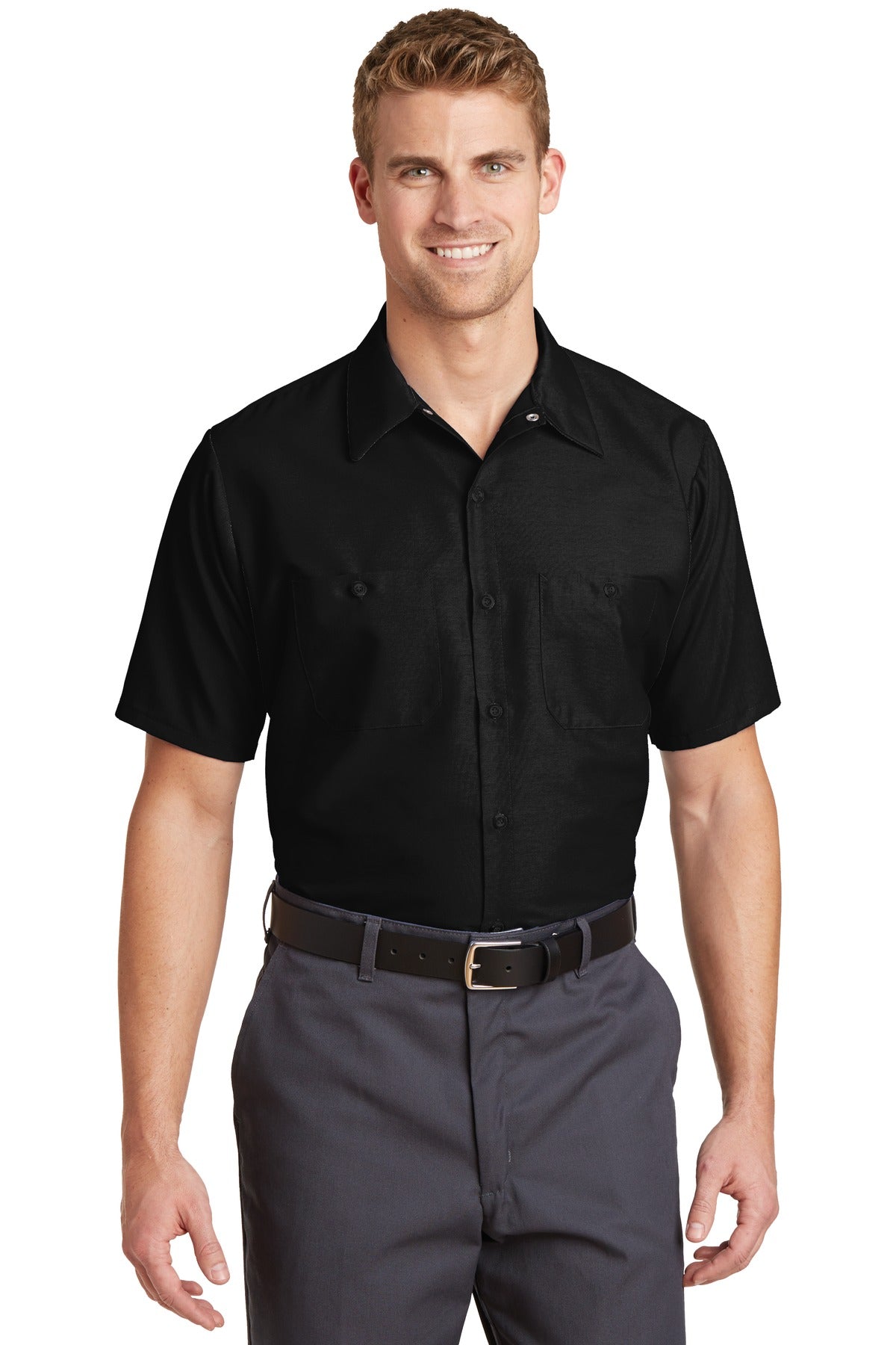 Men's Work Shirt Short Sleeve