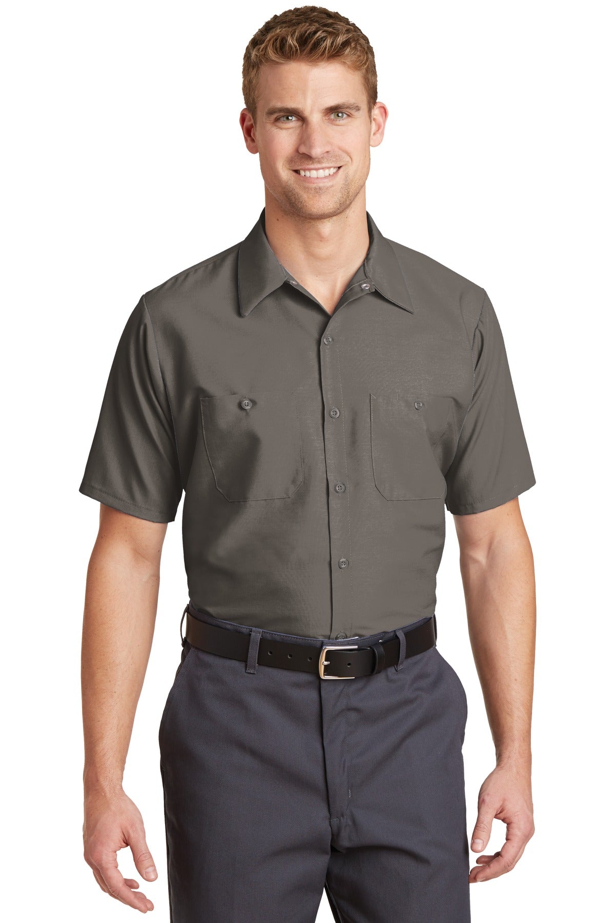 Men's Work Shirt Short Sleeve