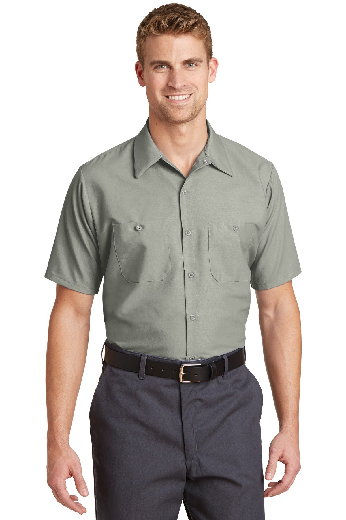 Men's Work Shirt Short Sleeve