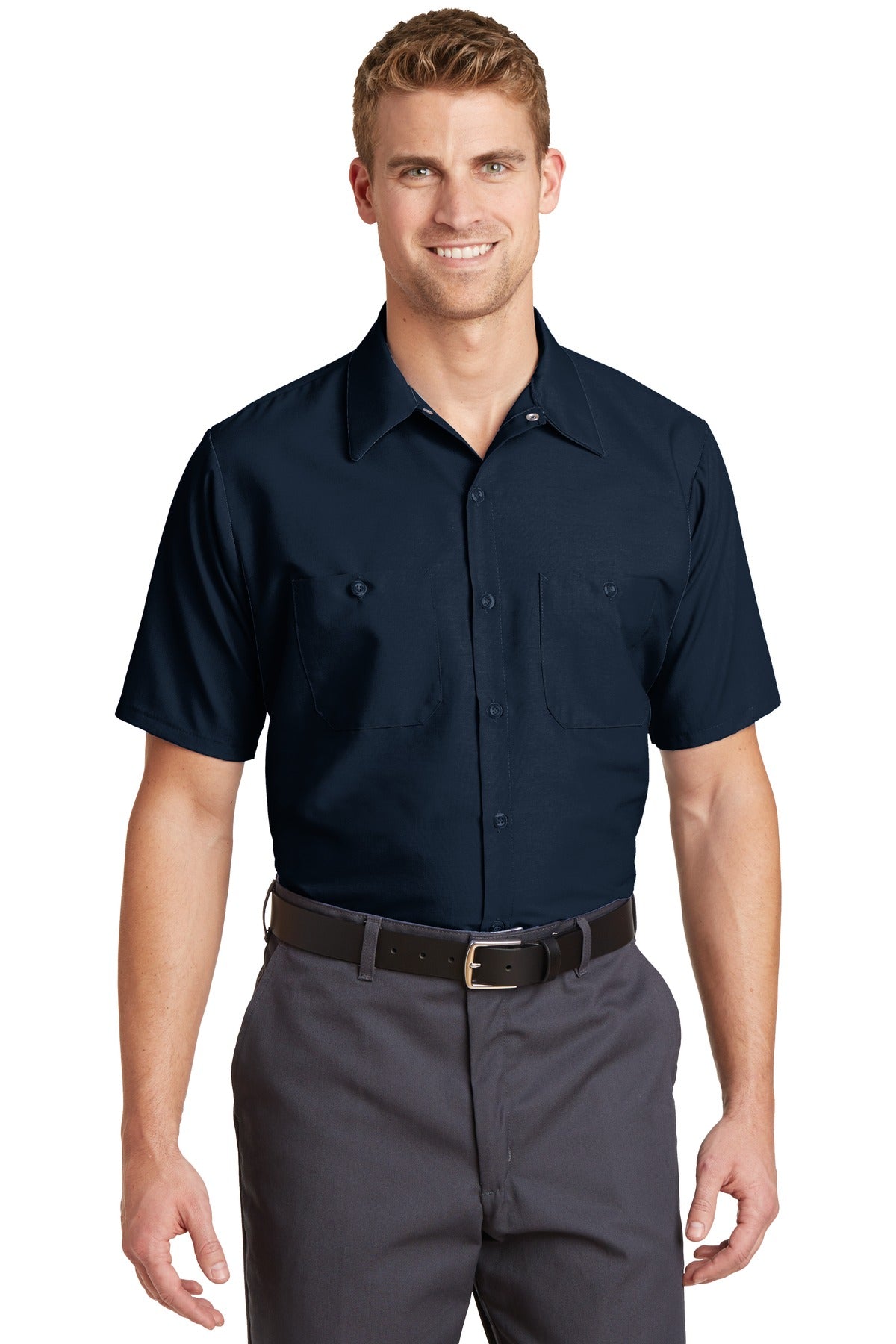 Men's Work Shirt Short Sleeve