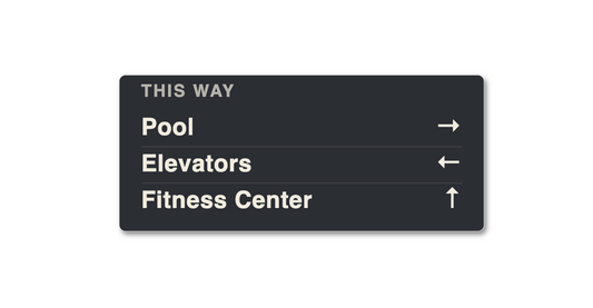 Custom Directional Signs
