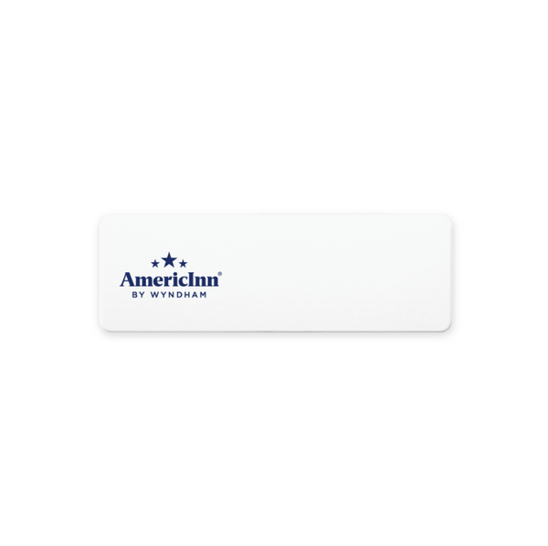AmericInn Personalized White Name Tag