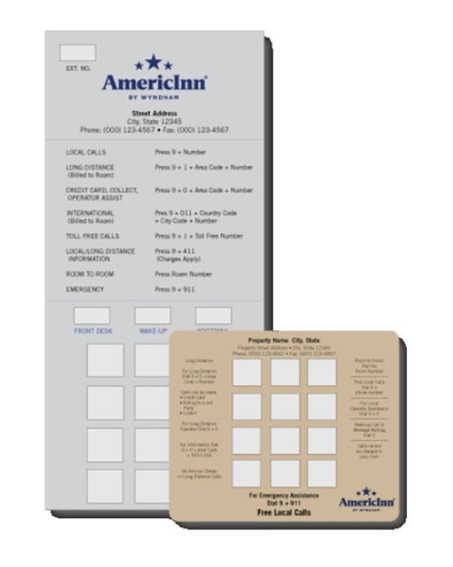 Branded phone face plate in paper