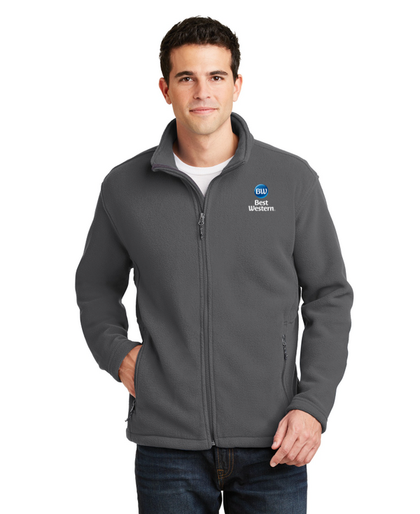 Men's jacket in gray with an embroidered logo