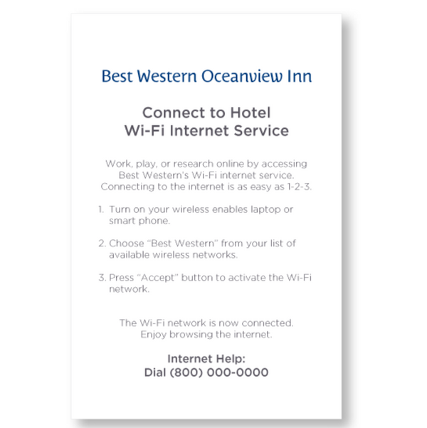 Internet Access Cards