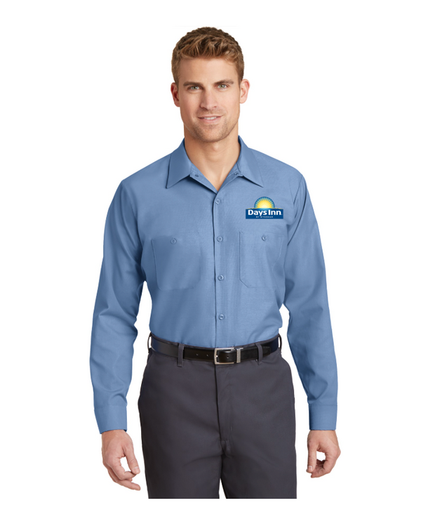 Days Inn Red Kap Long Sleeve Industrial Work Shirt
