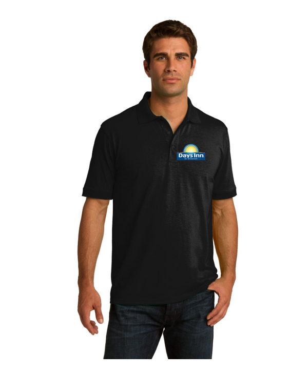 Days Inn Port & Co Core Blend Jersey Knit Polo