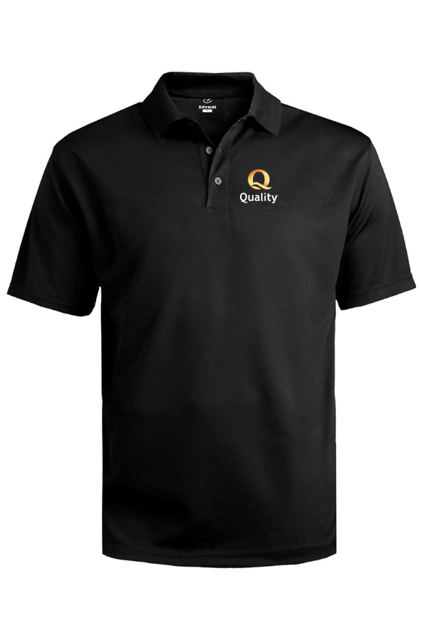 Quality Inn Hi Performance Mesh Mens Polo