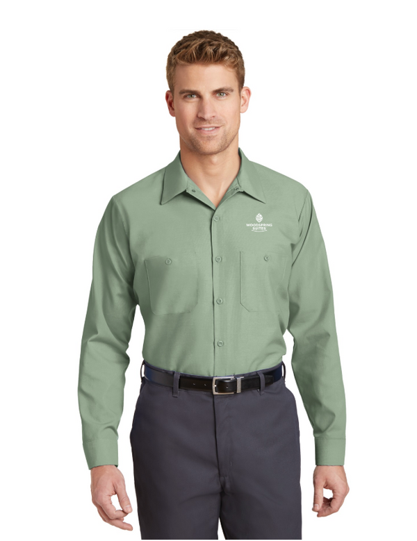 WoodSpring Suites Red Kap Long Sleeve Industrial Work Shirt