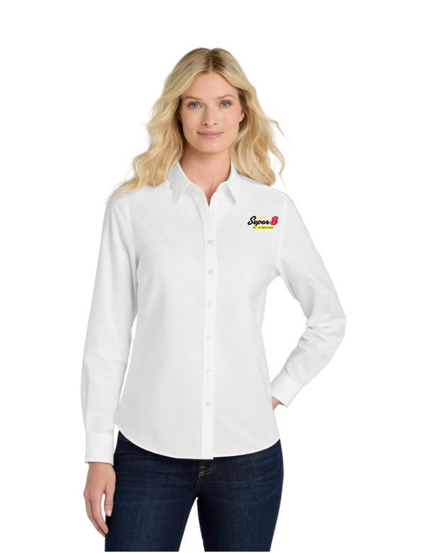 Super 8 Port Authority Women's SuperPro Oxford Shirt