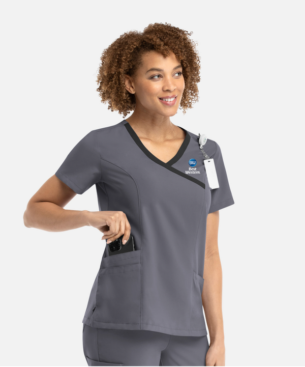 House Keeping Top in with embroidered logo
