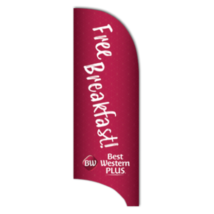 Best Western Plus Custom Tail Feather Flag