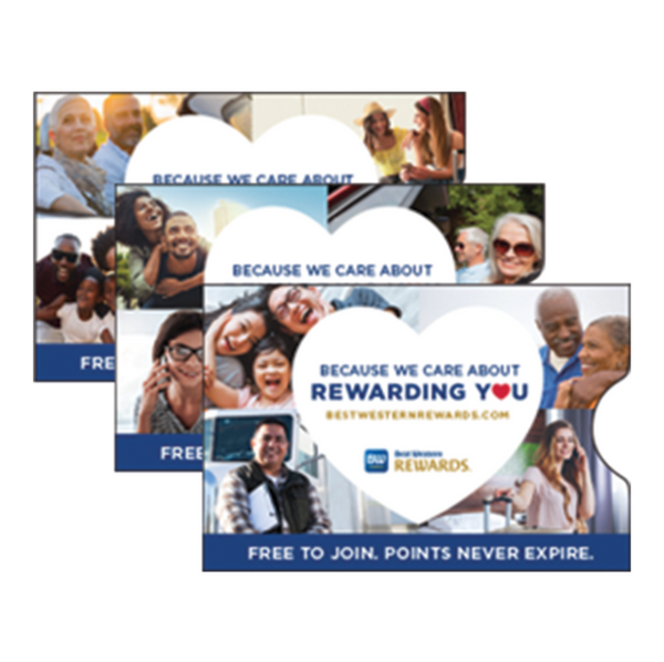 best western branded key cards
