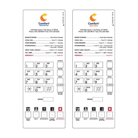 Comfort Inn Phone Face Plate - 4 Color (Plastic)